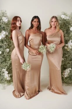 Amelia Maxi Bridesmaid Dress - Matte Mocha