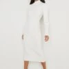 Abbey Ribbed Knit Dress - Cream -By Knitwear Shop Abbey Midi Cream 3413 fc6f8f22 2099 44be 99c0 3288ee16d03b