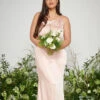 Amelia Maxi Bridesmaid Dress Curve - Matte True Blush -By Knitwear Shop Amelia Maxi Blush Curve 1343