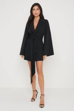 Anika Blazer Dress - Black