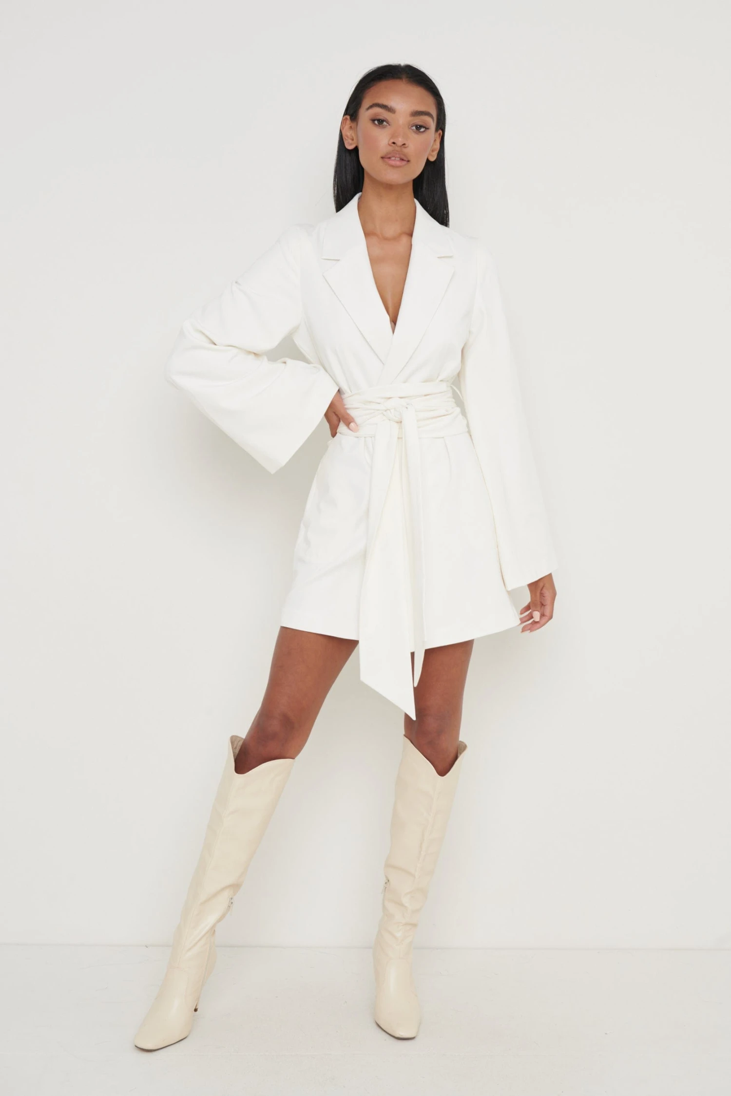 Anika Blazer Dress - Cream 3 Anika Blazer Dress - Cream