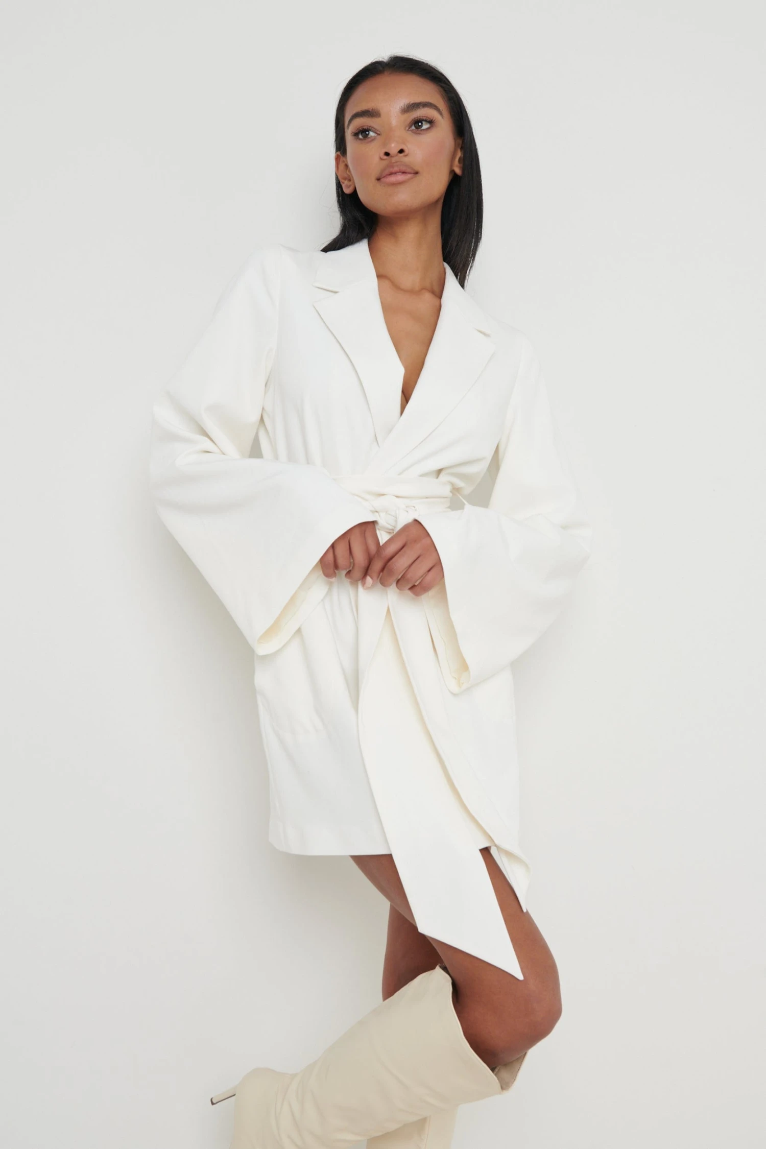 Anika Blazer Dress - Cream 4 Anika Blazer Dress - Cream - Image 2