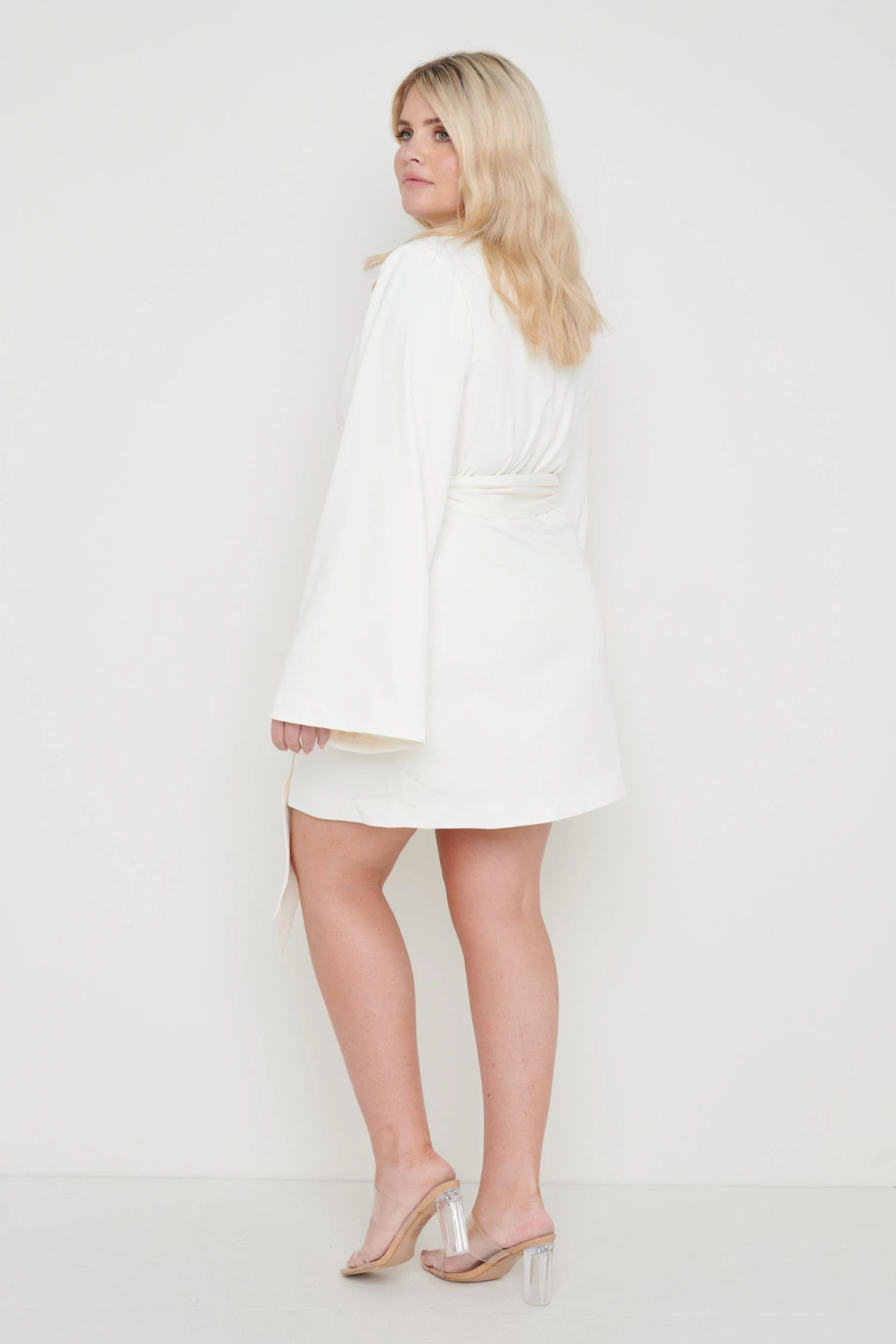 Anika Blazer Dress - Cream 8 Anika Blazer Dress - Cream - Image 6