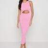 Billie Cut Out Knit Dress - Pink -By Knitwear Shop Billie cutout Pink 78
