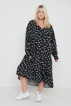 Dotty Day Dress - Black Polka Dot 16 Dotty Day Dress - Black Polka Dot -By Knitwear Shop Dotty Day Dress Black 4107
