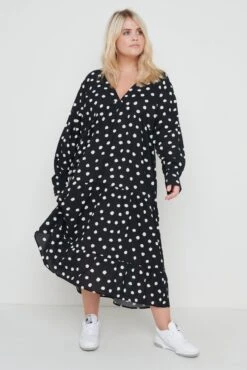 Dotty Day Dress - Black Polka Dot 18 Dotty Day Dress - Black Polka Dot -By Knitwear Shop Dotty Day Dress Black 4117