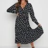 Dotty Day Dress - Black Polka Dot