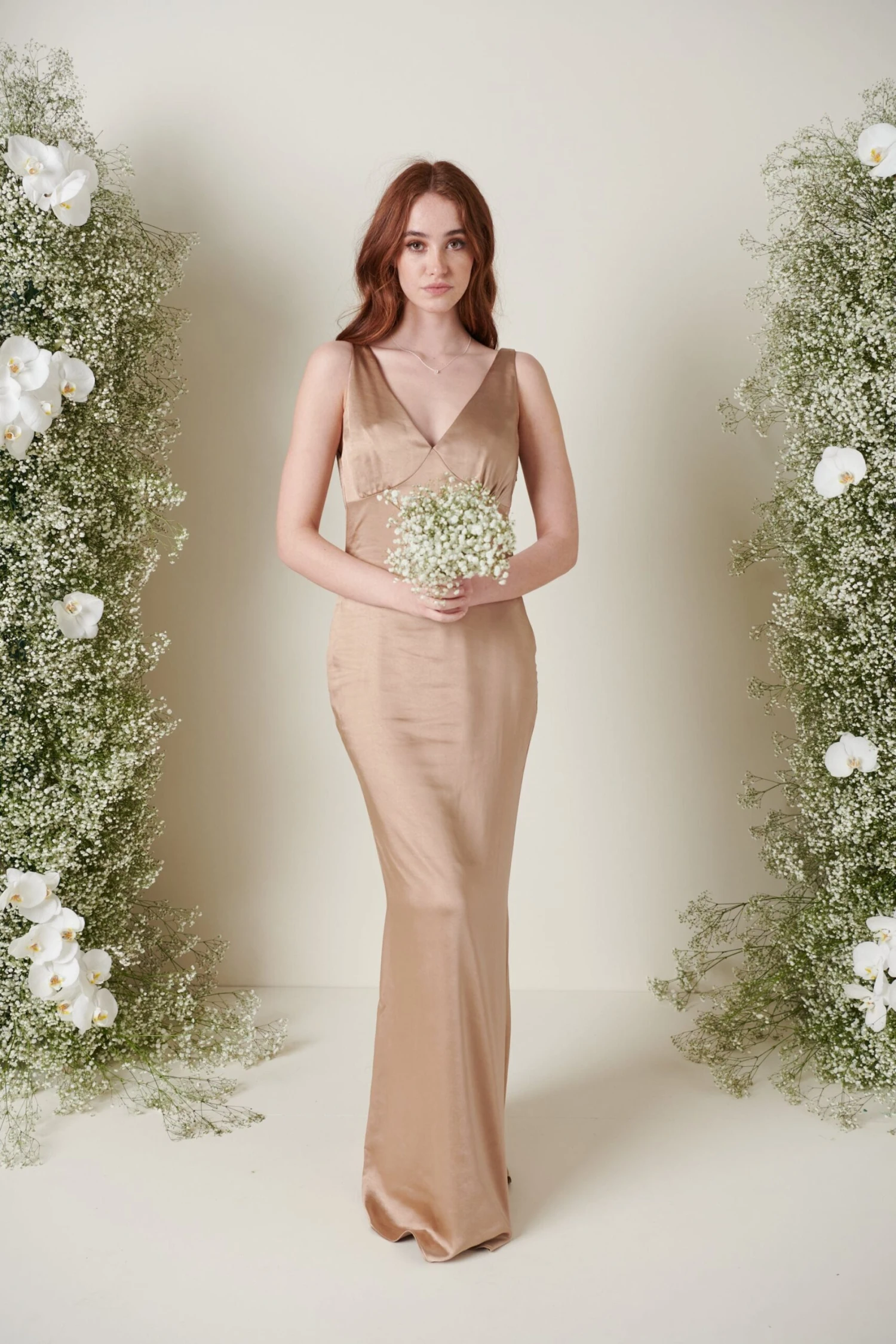 Esmee Maxi Bridesmaid Dress - Matte Mocha 5 Esmee Maxi Bridesmaid Dress - Matte Mocha - Image 3