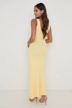 Eliza A-Line Dress - Lemon -By Knitwear Shop Eliza ALine Dress Lemon 1036