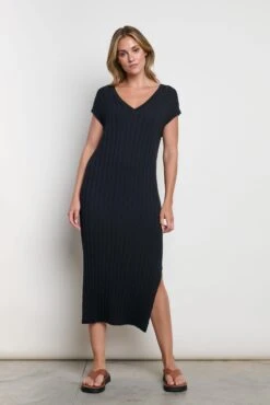 Elsie Knit Dress - Black -By Knitwear Shop Elsie 1003