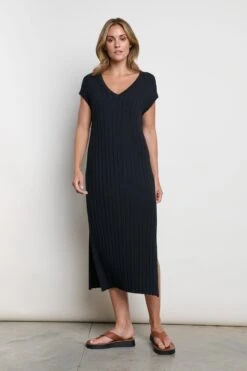 Elsie Knit Dress - Black -By Knitwear Shop Elsie 1013
