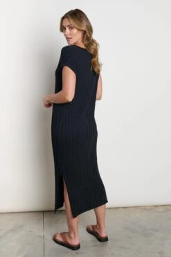 Elsie Knit Dress - Black -By Knitwear Shop Elsie 1030
