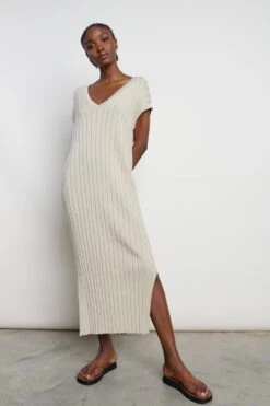 Elsie Knit Dress - Taupe