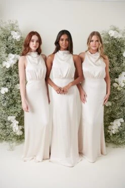 Farrah Maxi Bridesmaid Dress - Matte Champagne