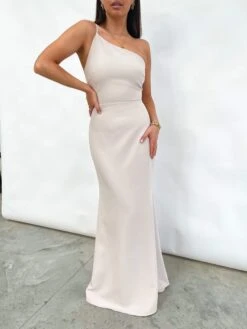 Amelia Maxi Dress - Crepe Nude -By Knitwear Shop Facetune 02 03 2021 12 06 58