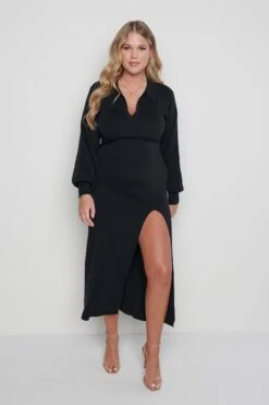 Hayden Knit Dress - Black -By Knitwear Shop Hayden dress black 1502 693512fe 0f50 4eef ade1 8e479301b653