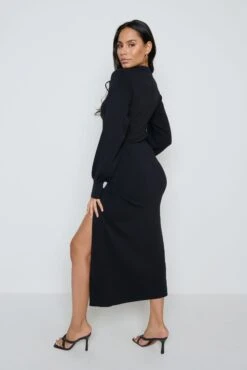 Hayden Knit Dress - Black -By Knitwear Shop Hayden dress black 4948