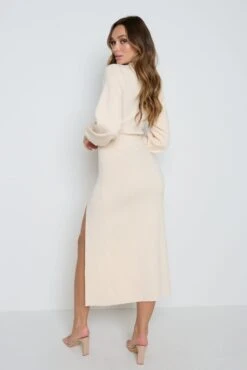 Hayden Knit Dress - Cream -By Knitwear Shop Hayden dress cream 4889