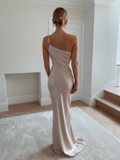 Amelia Maxi Dress - Matte Blush -By Knitwear Shop IMG 2083