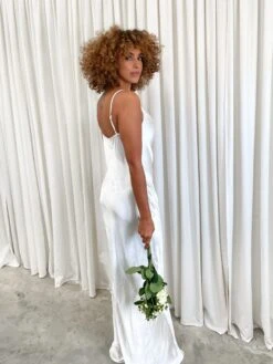 Keisha Maxi Dress - Matte Ivory -By Knitwear Shop IMG 4071