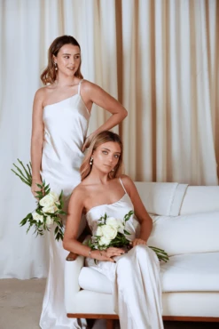 Amelia Maxi Dress - Matte Oyster -By Knitwear Shop IMG 7009