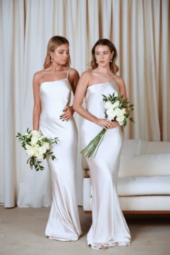 Amelia Maxi Dress - Matte Oyster