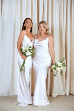 Keisha Maxi Dress - Matte Oyster -By Knitwear Shop IMG 7032