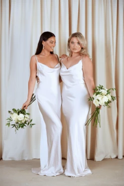 Keisha Maxi Dress - Matte Oyster -By Knitwear Shop IMG 7033