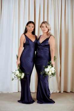 Piper Maxi Dress - Matte Navy -By Knitwear Shop IMG 7094