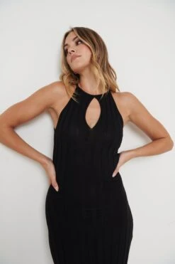 By Knitwear Shop 9 By Knitwear Shop -By Knitwear Shop Isla Knit Dress Black 1797