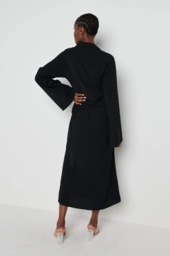 Janessa Wrap Dress - Black -By Knitwear Shop Janessa dress black 5674