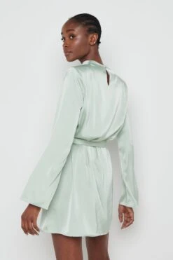 Jayda Cowl Neck Dress - Mint -By Knitwear Shop Jayda mint 794