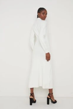 Jolie Cut Out Knit Dress - Cream 11 Jolie Cut Out Knit Dress - Cream -By Knitwear Shop Jolie Knit Dress Cream 1258