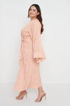 Josephine Knot Drape Midaxi Dress - Multi Ditsy Floral -By Knitwear Shop Josephine ditsy floral 1172