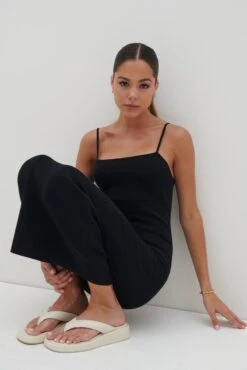 Kaya Knit Midaxi Dress - Black -By Knitwear Shop Kaya Knit Midaxi Dress Black 2759