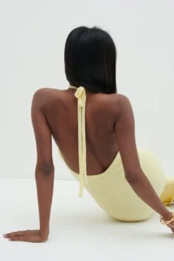 By Knitwear Shop 3 By Knitwear Shop -By Knitwear Shop Khloe Knit Dress Lemon 2040