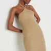 Khloe Knit Midaxi Dress - Oatmeal -By Knitwear Shop Khloe Midaxi Oatmeal 1499 2