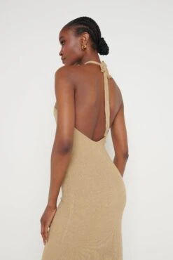 Khloe Knit Midaxi Dress - Oatmeal -By Knitwear Shop Khloe Midaxi Oatmeal 1566