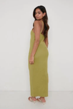 Lara Ribbed Midaxi Dress - Olive -By Knitwear Shop Lara Midaxi Olive 2521 b47160c1 8546 4bee b553 5134b736c926