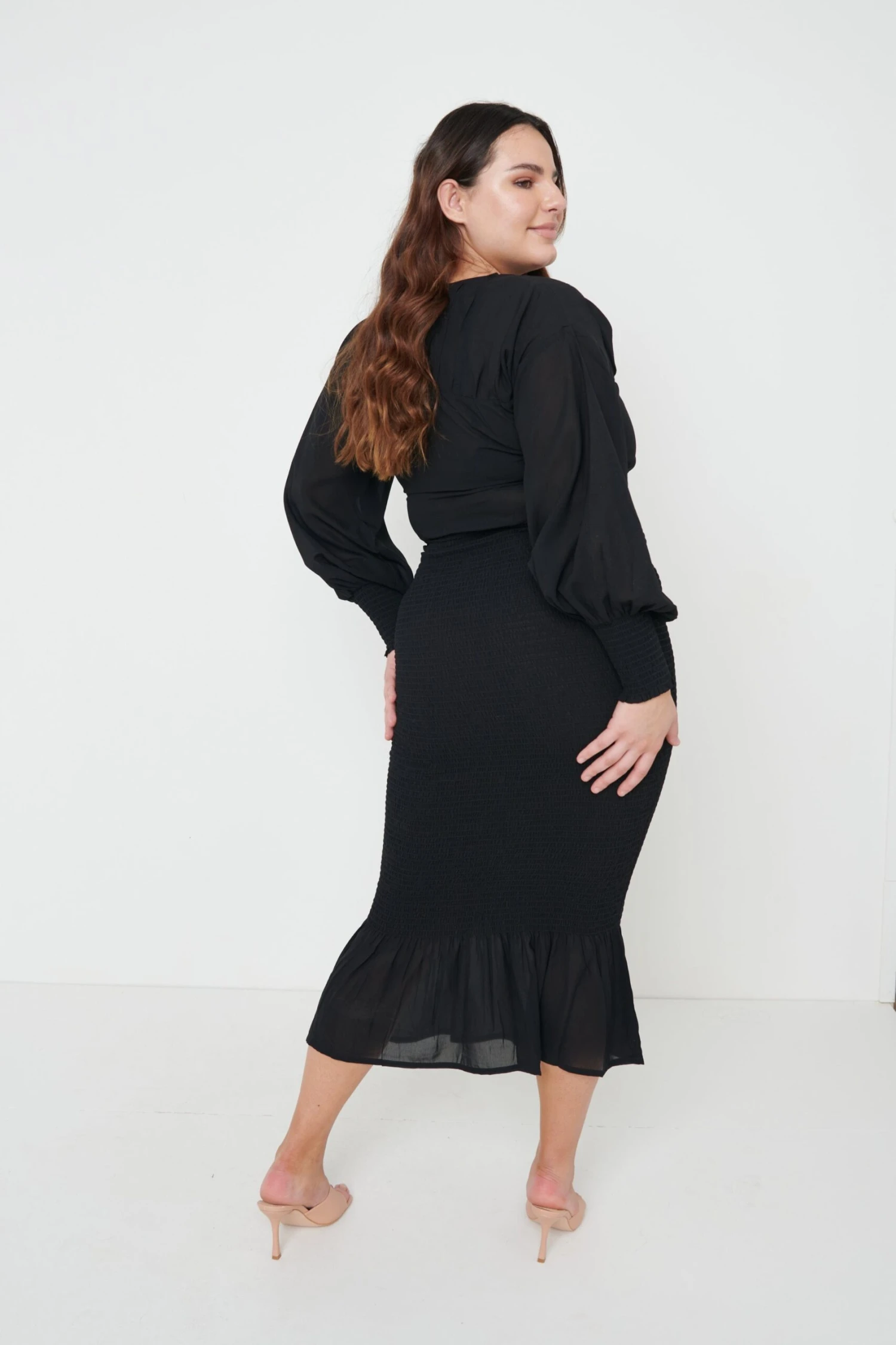 Lucille Midaxi Dress- Black 7 Lucille Midaxi Dress- Black - Image 5