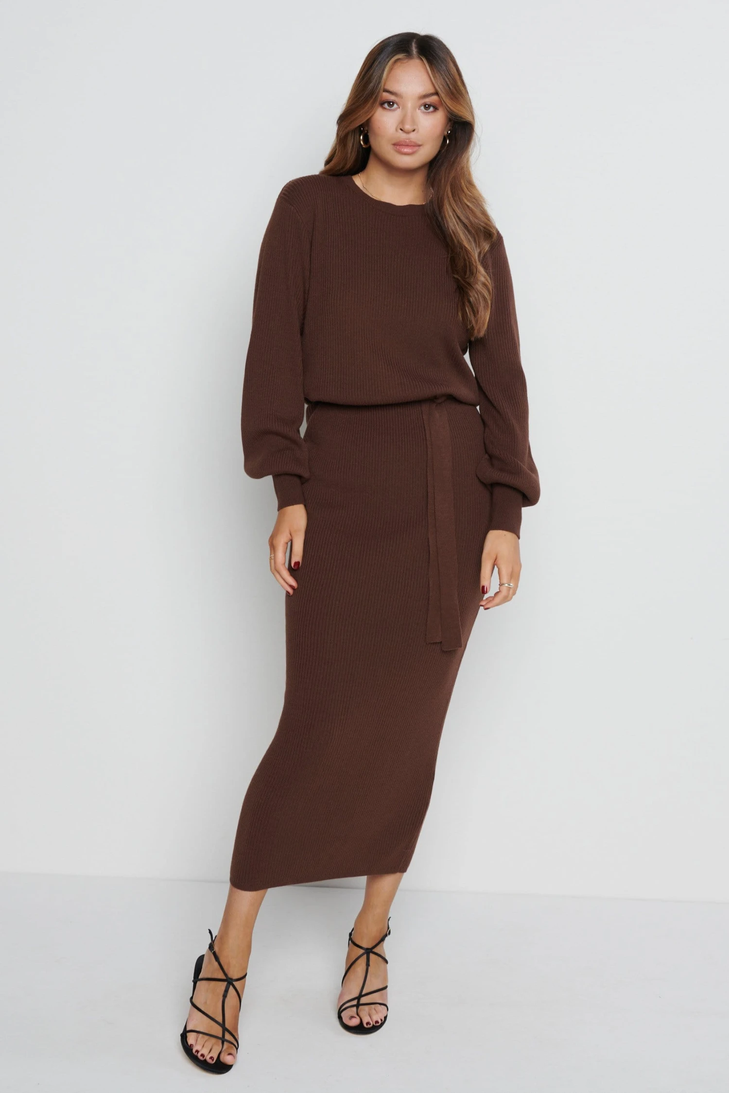 Mae Crew Neck Knit Dress - Forest Gateau 6 Mae Crew Neck Knit Dress - Forest Gateau - Image 4