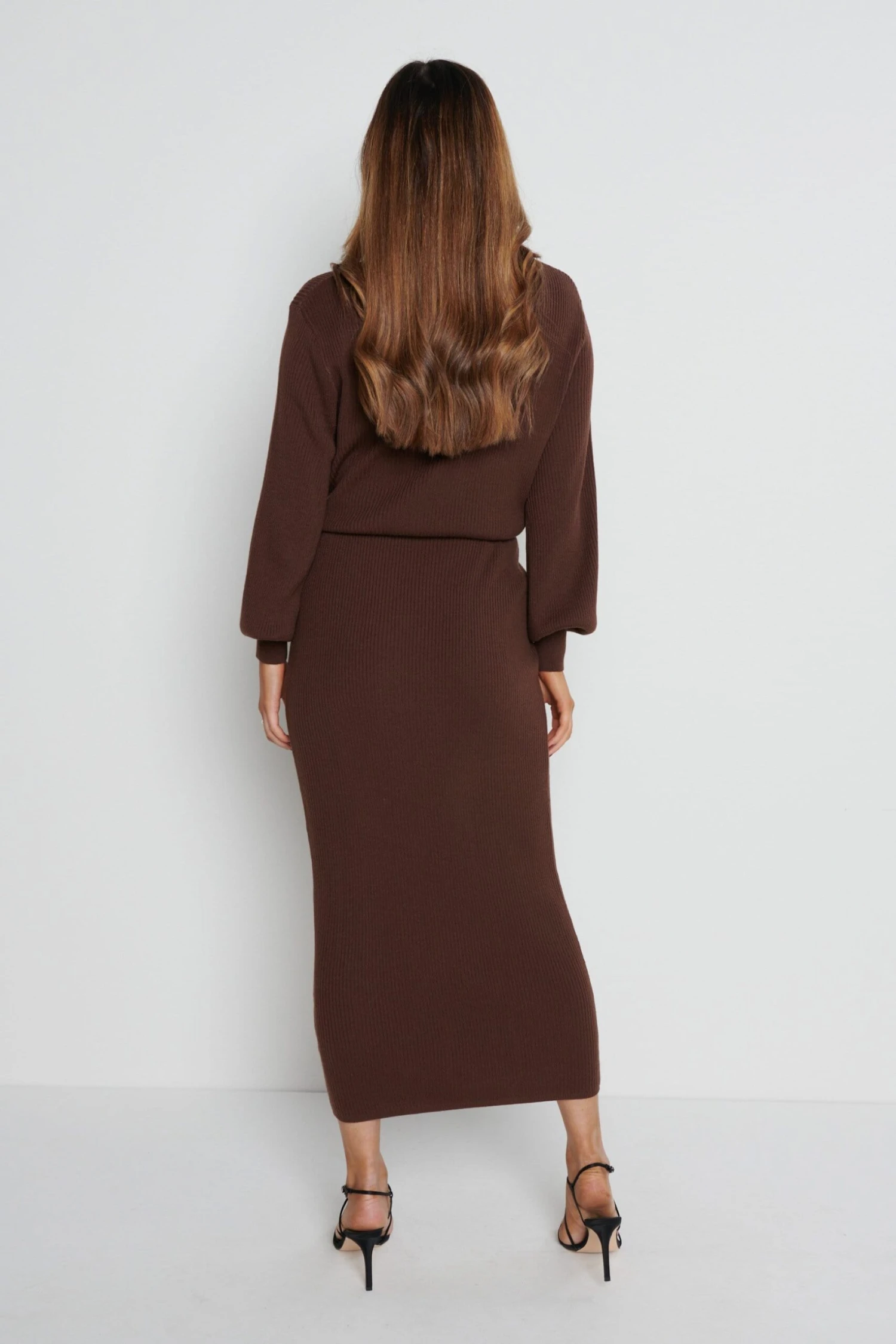 Mae Crew Neck Knit Dress - Forest Gateau 5 Mae Crew Neck Knit Dress - Forest Gateau - Image 3