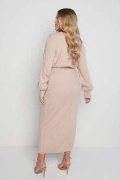 Mae Crew Neck Knit Dress - Dusty Pink -By Knitwear Shop Mae dress pink 37152 92bbf36f 0e94 4834 8de0 bbe87fc9ad6e