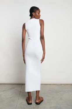 Nova Knitted Dress - White -By Knitwear Shop Nova White 2141