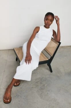 Nova Knitted Dress - White