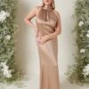 Odelle Maxi Bridesmaid Dress - Matte Mocha 2 Odelle Maxi Bridesmaid Dress - Matte Mocha -By Knitwear Shop ODELLE SATIN MOCHA 4022