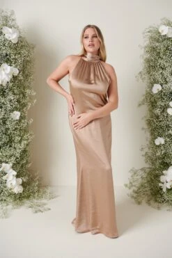Odelle Maxi Bridesmaid Dress - Matte Mocha