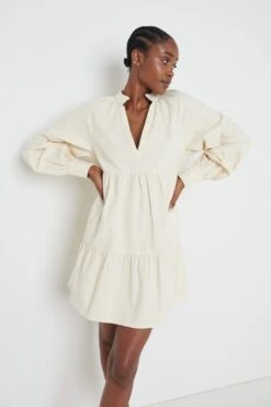 Petunia Mini Dress - Sand -By Knitwear Shop Petunia dress sand 3215