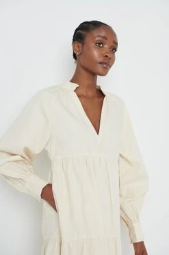 Petunia Mini Dress - Sand -By Knitwear Shop Petunia dress sand 3235