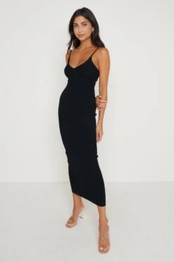 Piper Knit Dress - Black -By Knitwear Shop Piper Knit Black 3598